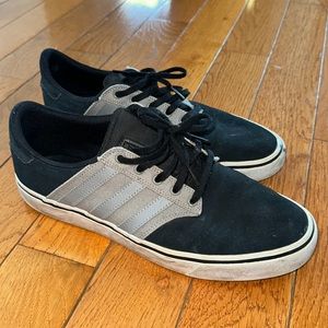 ADIDAS Shoe Sneaker Men Black and Gray Size 10.5